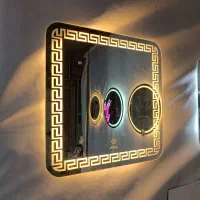 تولید آینه بک لایت دکوراتیو روشویی