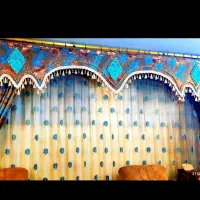 پرده حریر و زیر پرده ای