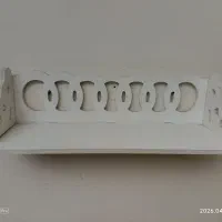 قفسه دیواری چوبی تزئینی شیک، تمیز و فانتزی