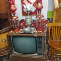 یک جفت چراغ لاله عباسی اصل آب طلا
