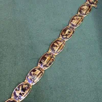 فروش دستبند میناکاری بیضی بزرگ کم اجرت