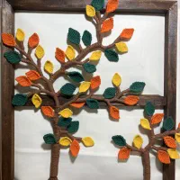 دیوارکوب مکرومه بافی و پاپیه ماشه