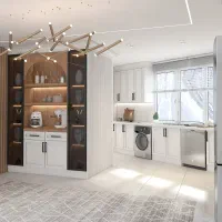 کابینت ودکوراسیون درب چوبی قرنیز نصب تاپشیت