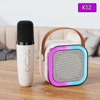 اسپیکر بلوتوثی چراغدار + میکروفن بیسیم مدل K12