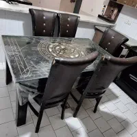 میزناهارخوری شش نفره باصندلی های چرم|میز و صندلی غذاخوری|بم, |دیوار