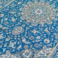 روفرشی ۴×۳ مخمل ابریشیم کیاباف یزد مدل کژال ۴۰۸|روفرشی|کرمان, |دیوار