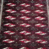 * قالیچه دستباف قدیمی ترکمن **|فرش|فردیس, شهرک سپاه|دیوار