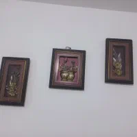 تابلو گل طلایی