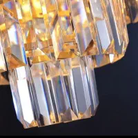 لوستر الماس. کریستالی مدل تینا دایره. AC light|لوستر و چراغ آویز|تهران, سنگلج (شاپور)|دیوار