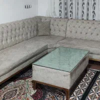 مبل L طرح چستر و میز تلویزیون|مبلمان خانگی و میز عسلی|سقز, |دیوار