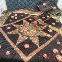 روتختی دونفره طرح چرم و طلاکوب گل برجسته خارجی|سرویس روتختی|اصفهان, شاهزاده ابراهیم|دیوار