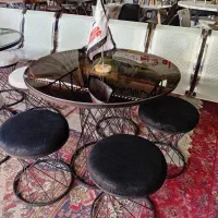 پخش میز و صندلی کافه ای مدل حصیری( تک و عمده)