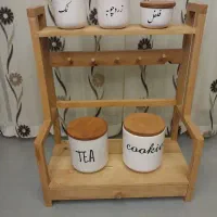 استند چوبی و جا ادویه