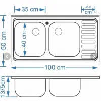 سینک . سینگ ظرفشویی دوقلو کلاسیک مدل اخوان|مصالح و تجهیزات ساختمان|امیدیه, |دیوار