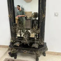 آینه شمعدان در حد نو