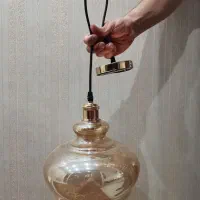 2 عدد لوستر شیشه ای|لوستر و چراغ آویز|قزوین, |دیوار