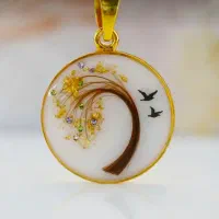 گردنبند موی یار شبتاب رزین بلک فرایدی|بدلیجات|بوشهر, |دیوار