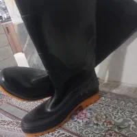 یک جفت چکمه و یک قیچی باغبانی