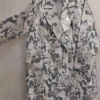 مانتو ژاکارد طوسی