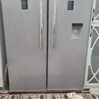 یخچال فریزر دوقلو رنگ طوسی مارک silvan