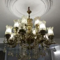 لوستر برنجی ۱۶شعله