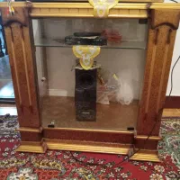 میز تلویزیون گردون چوبی