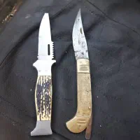 چاقو دنده ای و ضامن دار