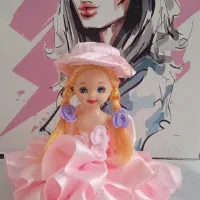 عروسک دست ساز تزیینی شیک زیبا|مجسمه، تندیس، ماکت|لاران, |دیوار