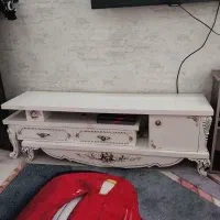 میزتلویزیون سفیدچوبی