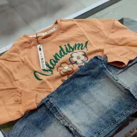 ست بلوز پنبه و شلوار لی گالری پوشاک مهراب|کفش و لباس بچه|کرمانشاه, |دیوار