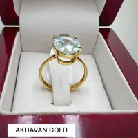 انگشتر تک نگین وزن نگین کسر شده