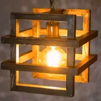 لوستر چوبی|لوستر و چراغ آویز|اهواز, کیان اباد|دیوار