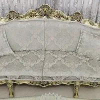 فروش مبلمان استیل سلطنتی چوب گردو در حد نو