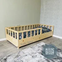 تخت خواب نوجوان روستیک دکور مدل مونته سوری 2|تخت و سرویس خواب|تهران, شهرک امام خمینی|دیوار