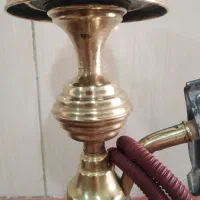 قلیون برنجی|کلکسیون اشیاء عتیقه|قم, نیروگاه|دیوار