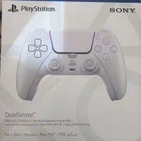 دسته اورجینالps5 رنگ سفیدصدفی کروم