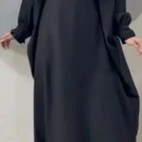 عبا مشکی بسیار شیک و سبک با پارچه کریشه اندونزی