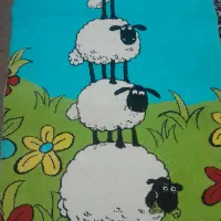 فرش کودک بره ناقلا