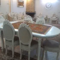 مبلمان ۹نفره ناهارخوری ۶نفره ومیز وسط فقط ۱۰ میلیو|مبلمان خانگی و میز عسلی|تهران, آبشار|دیوار