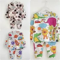 بلوز شلوار نخ پنبه بچگانه