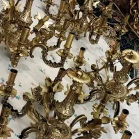 چهار عدد لوستر برنزی فرشته دار (خاص و بی نظیر)