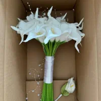 دسته گل عروس فرمالیته باکس و گیفت و ماشین عروس|گل مصنوعی|شیراز, زند|دیوار