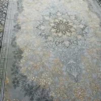 دو عدد فرش ۹ متری جدید نقره ای|فرش|ایلام, |دیوار