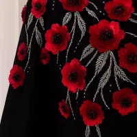 گلهای کریشه و جواهردوزی