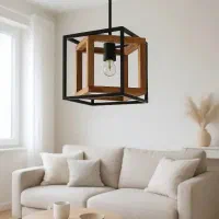 لوستر چوبی مدرن