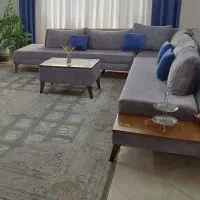 مبل اِل ۸ نفره سالم|مبلمان خانگی و میز عسلی|قائمشهر, |دیوار