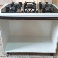 گاز ۵ شعله مبله استیل البرز قطعات ایتالیایی