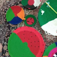 دم کنی ومیوه خوری دست بافت|سفره، حوله، دستمال آشپزخانه|خرم‌آباد, |دیوار