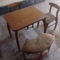 میزو صندلی چوب راش قهوه ای