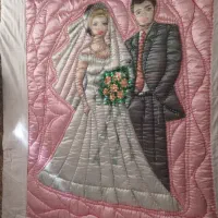 لحاف عروس دامادبرجسته|رختخواب، بالش، پتو|محمدیه-قزوین, |دیوار